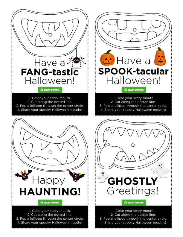 Our Monster Mouths Lollipop template is the perfect Halloween craft activity for a bit of quiet time