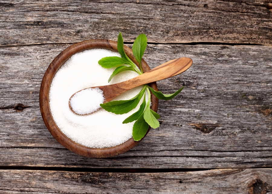 Sugar alternative in a bowl