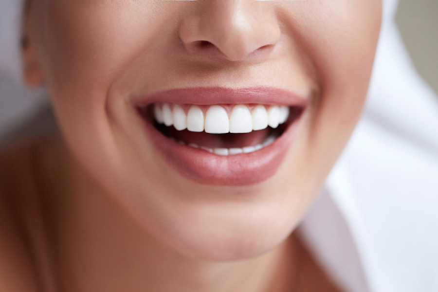 Person smiling.