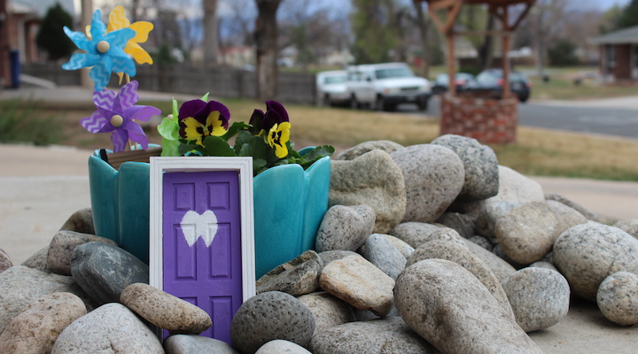 finished tooth fairy garden