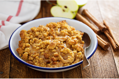 photo of apple crumble