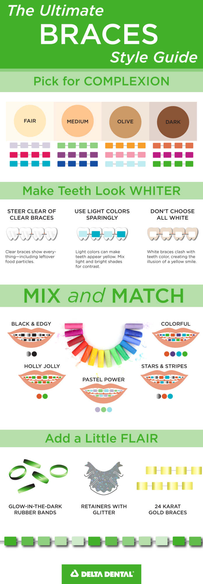 Pretty clearance braces colors
