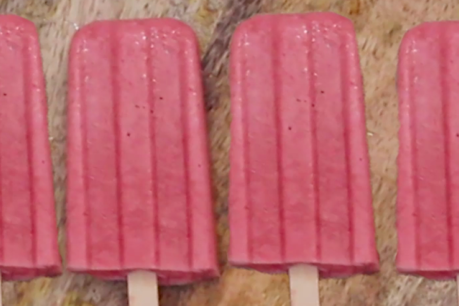 Frozen fruit popsicles