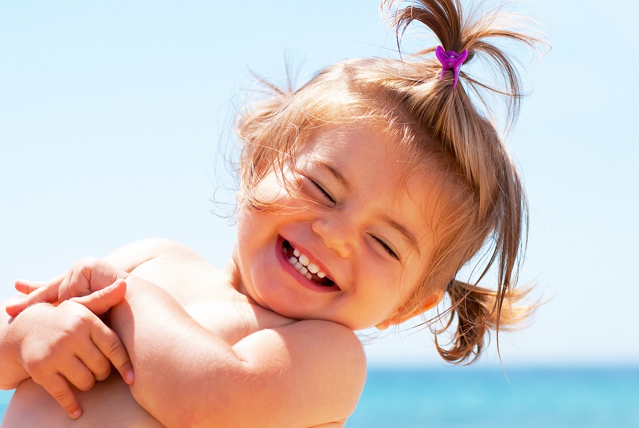Little girl smiling