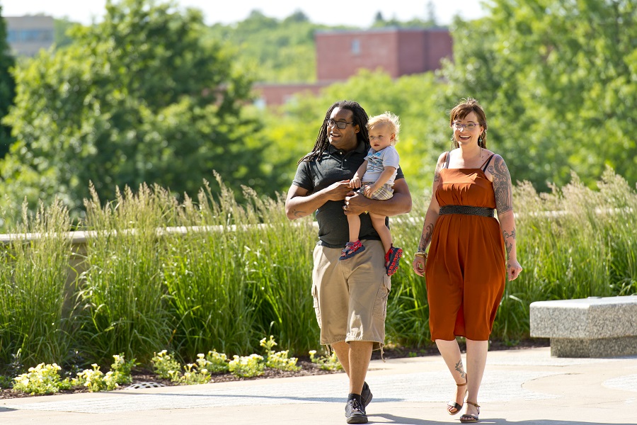 Couple walking