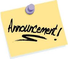Announcements